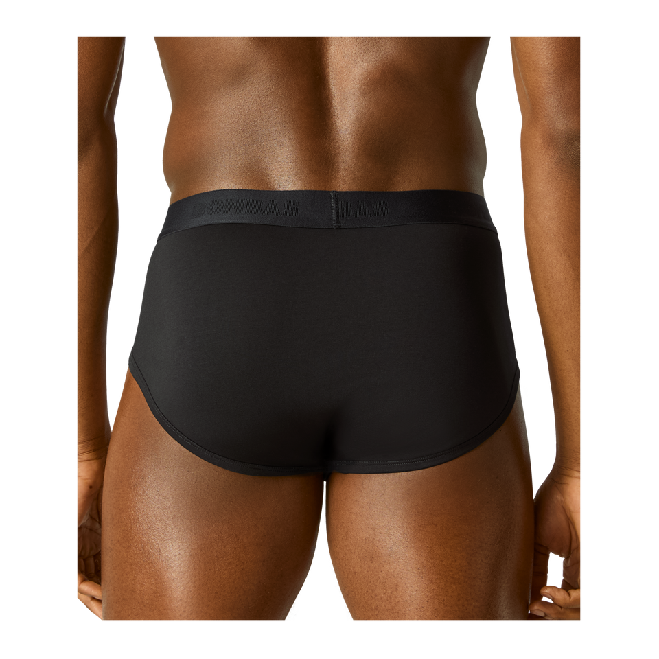 Cotton Modal Blend Brief - Black MO3 [8817]