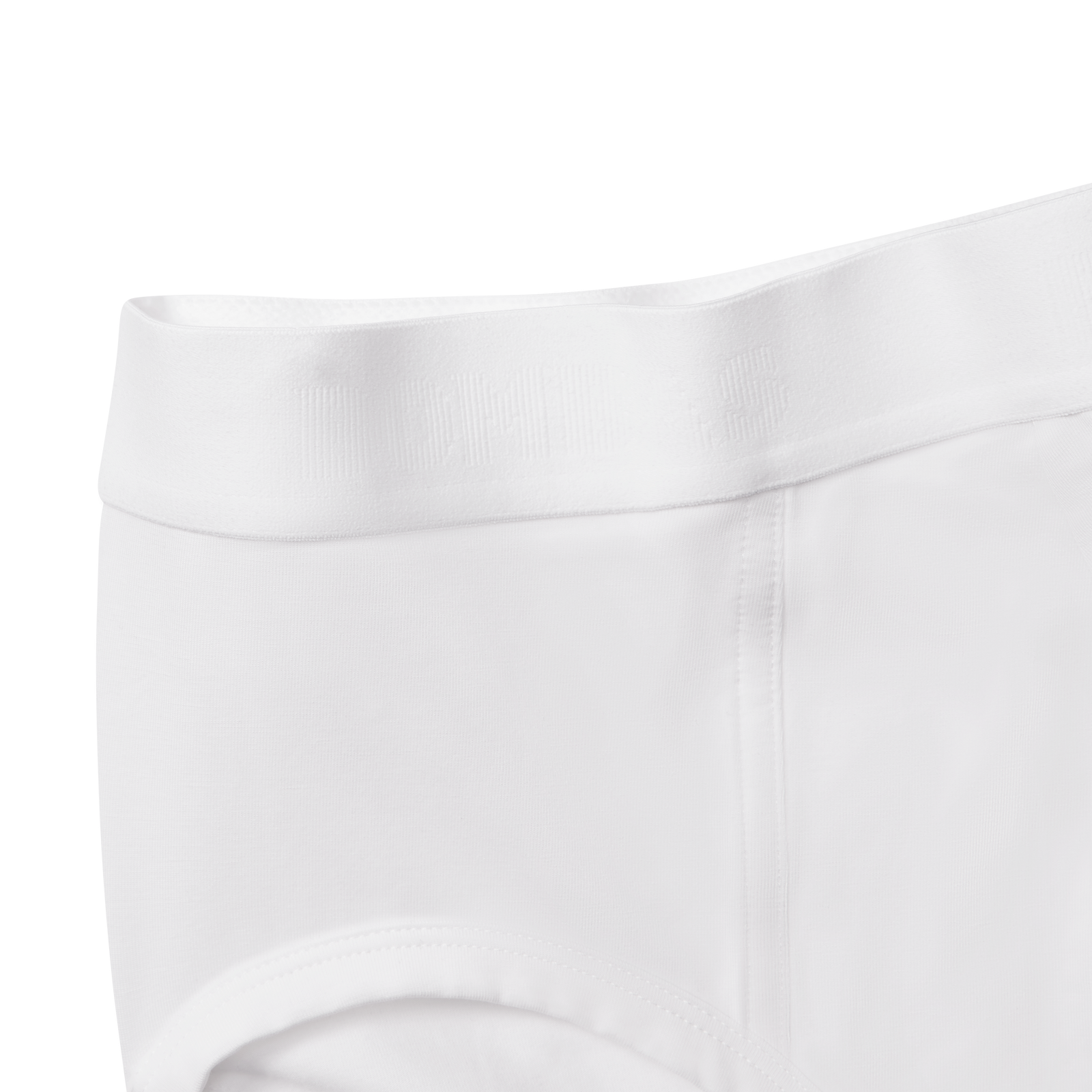Cotton Modal Blend Brief - White Detail [8817]