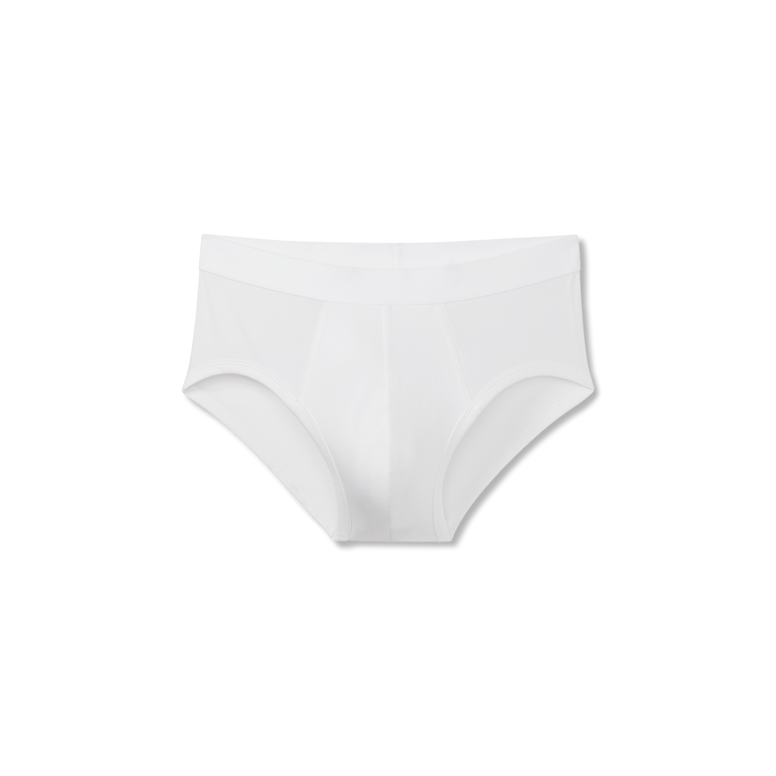 Cotton Modal Blend Brief - White L [8817]