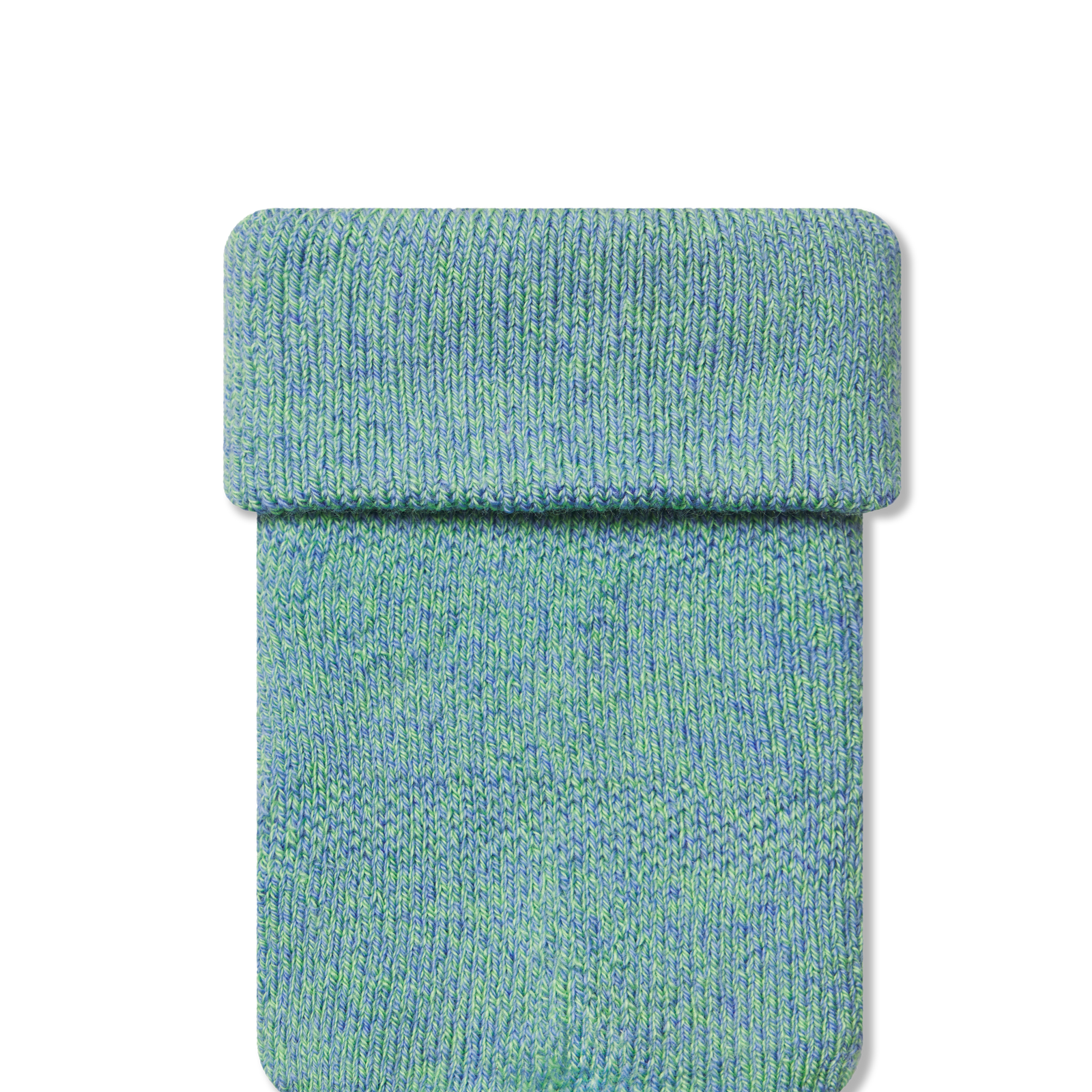 Baby Marl Calf Socks (0-6 Months) - Hydro Green / Peri Sky Detail [8867]