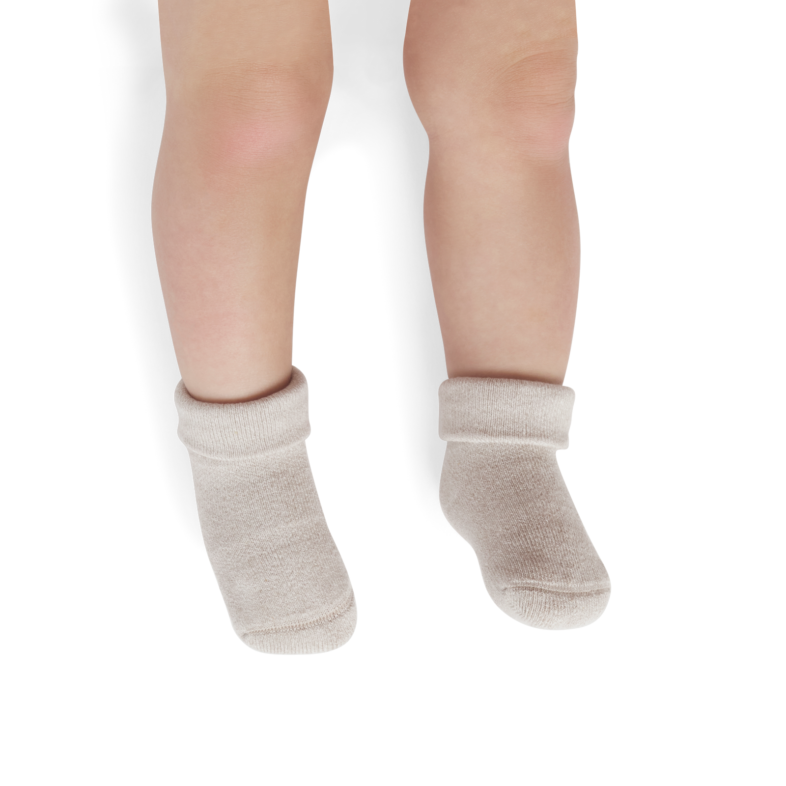 Marl Calf Socks (0-6 Months) - Natural Taupe / Soft White BO1 [8867]