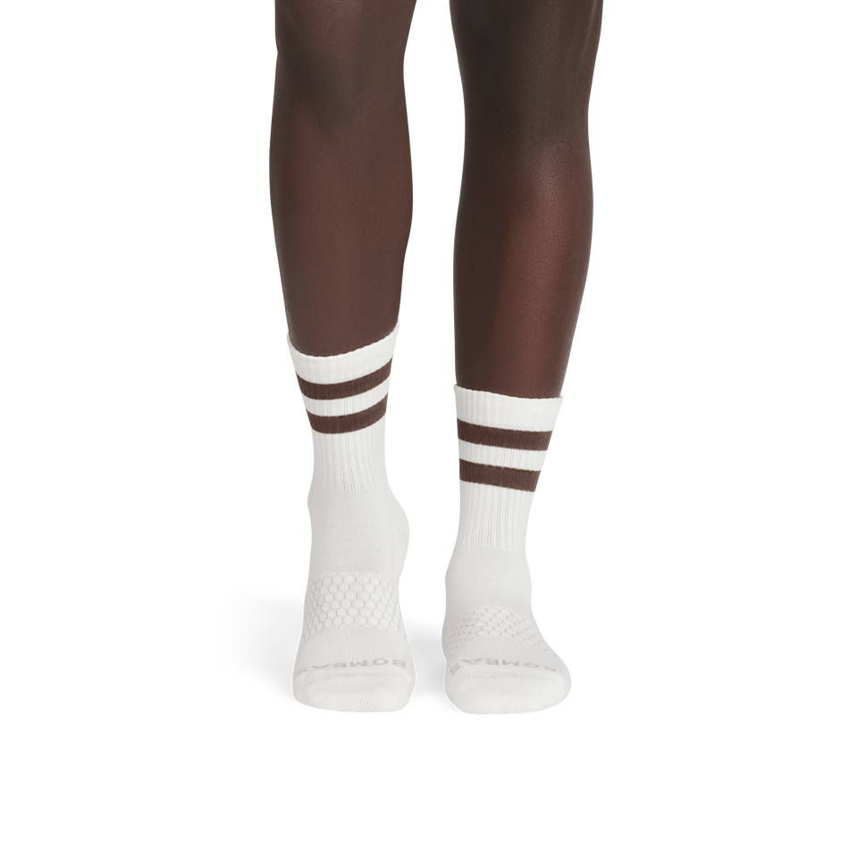Vintage Stripes Half Calf Sock - mushroom grey MO1 [8889]