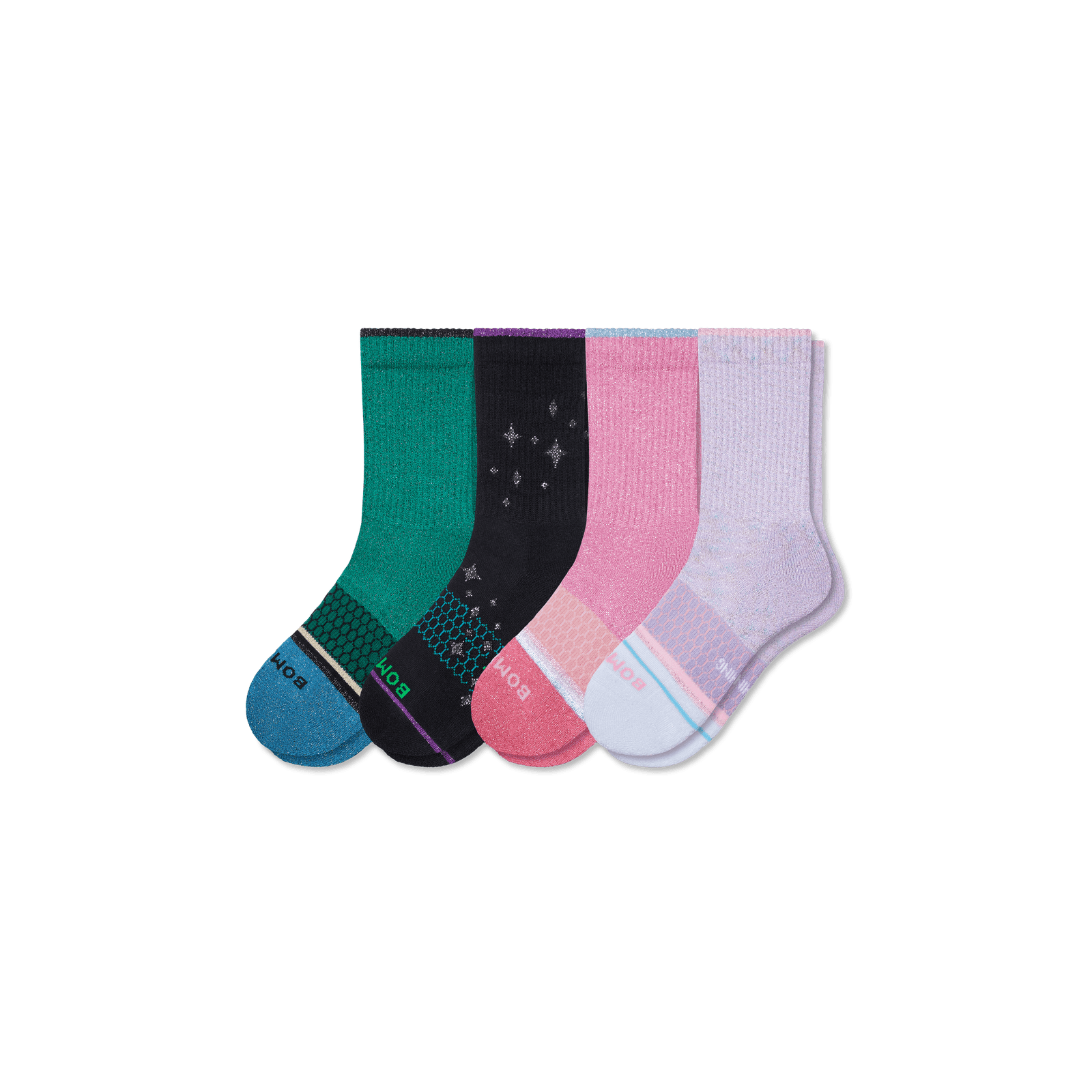Youth Wicked X Bombas Calf Sock 4-Pack - Wicked Mix L [8913]