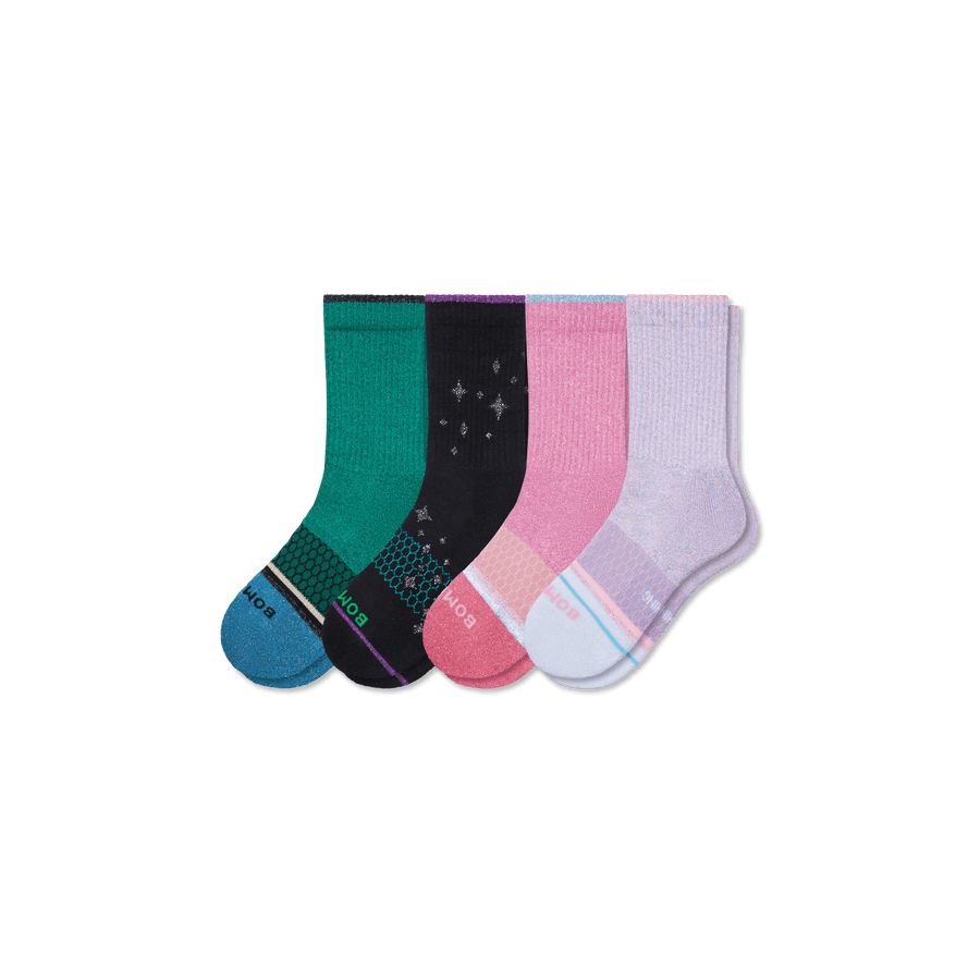 Youth Wicked X Bombas Calf Sock 4-Pack - Mini Step