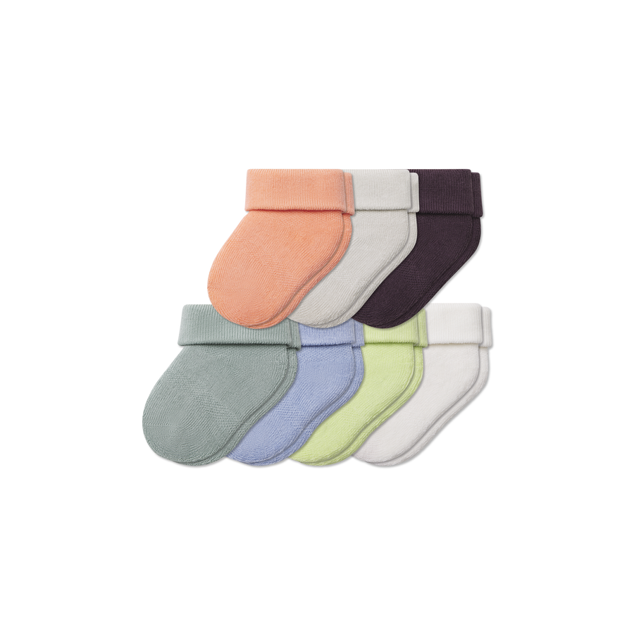 Baby Week of Bombas Calf Sock 7-Pack (0-6 Months) - Run No Show Pair