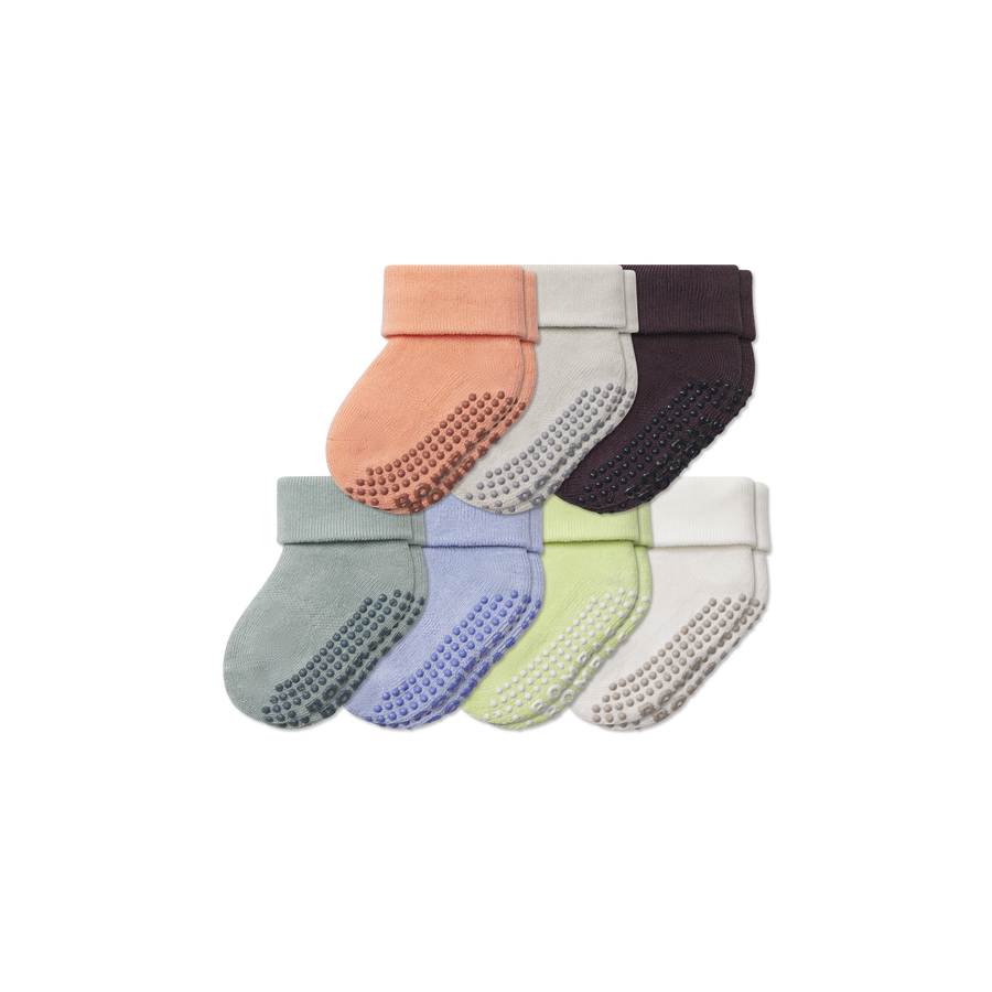 Baby Week of Bombas Gripper Calf Sock 7-Pack (6-12 Months) - Weekend Office Step