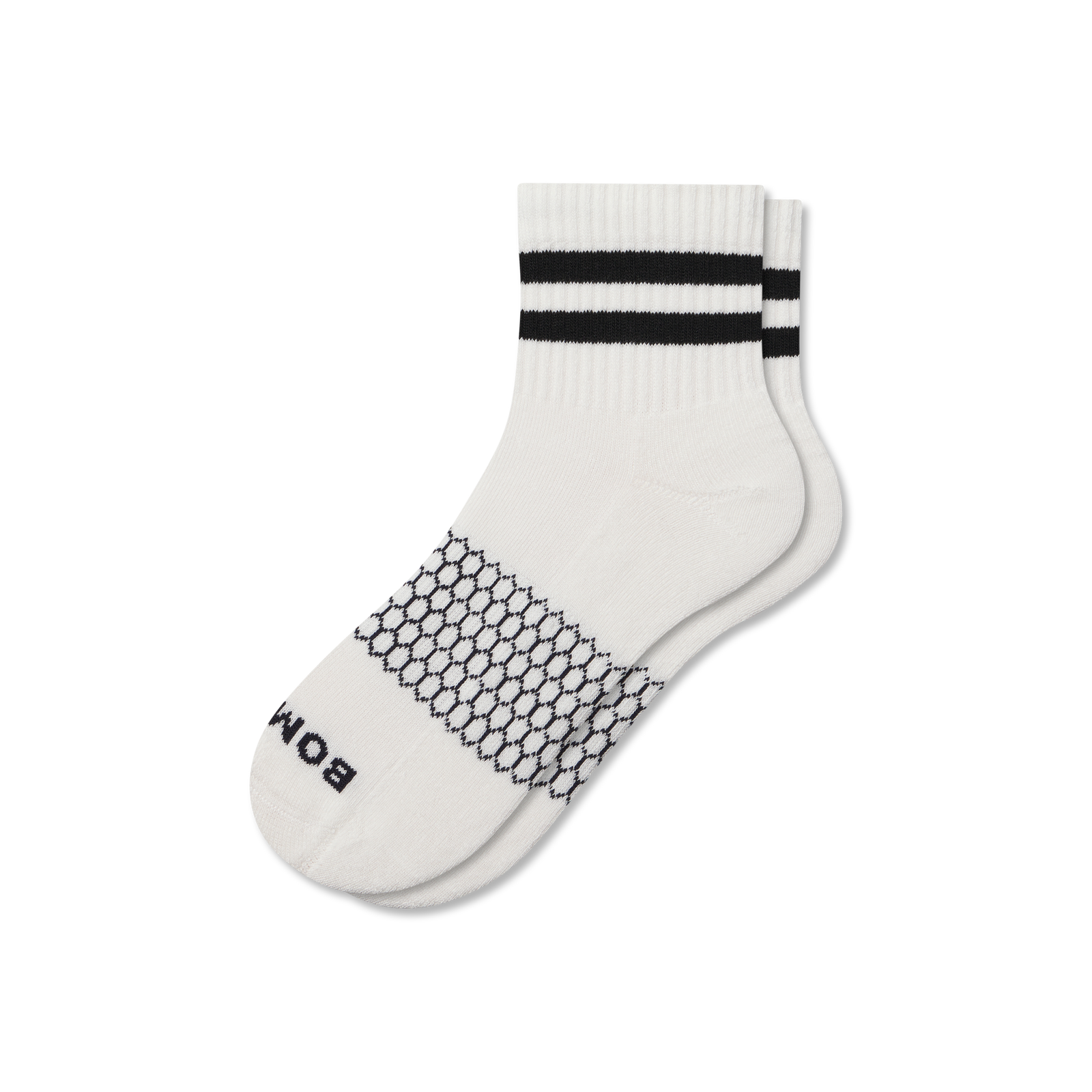 Quarter Socks softwhite-black-layflat-1-transparent