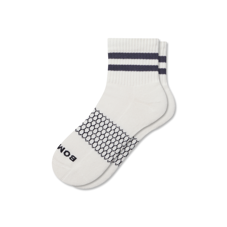 Men's Vintage Stripes Quarter Socks - Steady Studio Support
