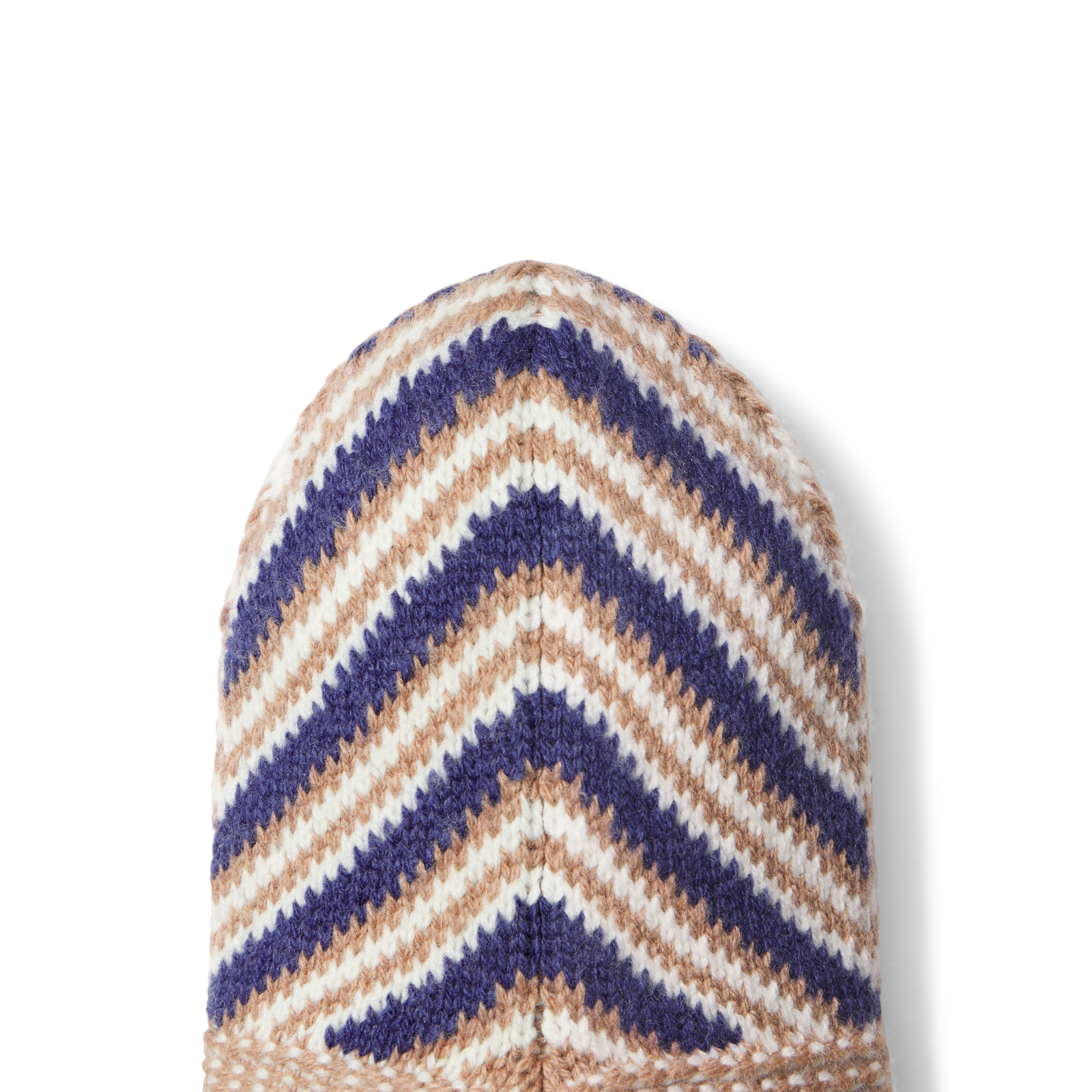 Adult Chevron Gripper Slipper - Deep Tan Detail 1 [9066]