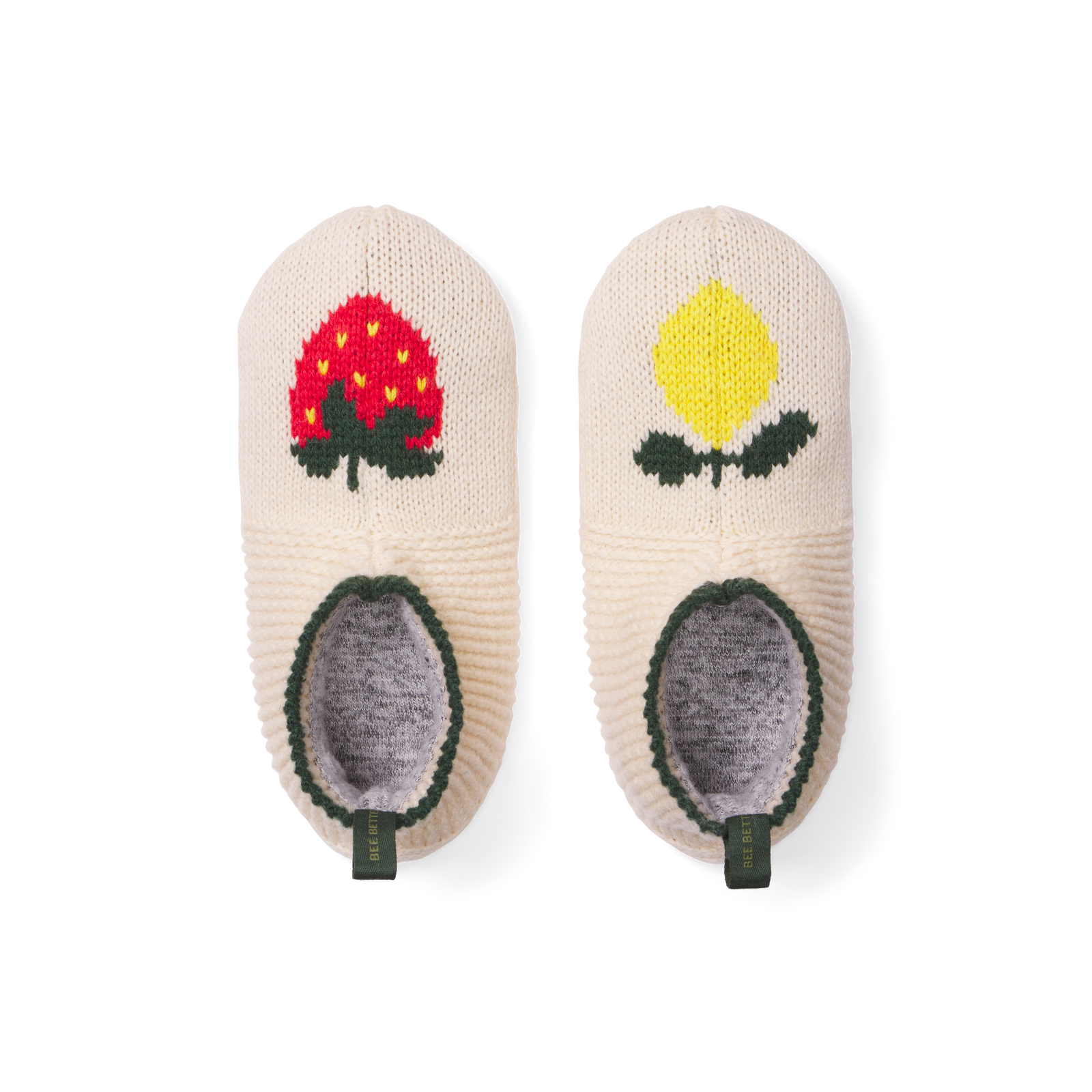 Youth Patterned Gripper Slipper - Strawberry Lemonade L [9067]