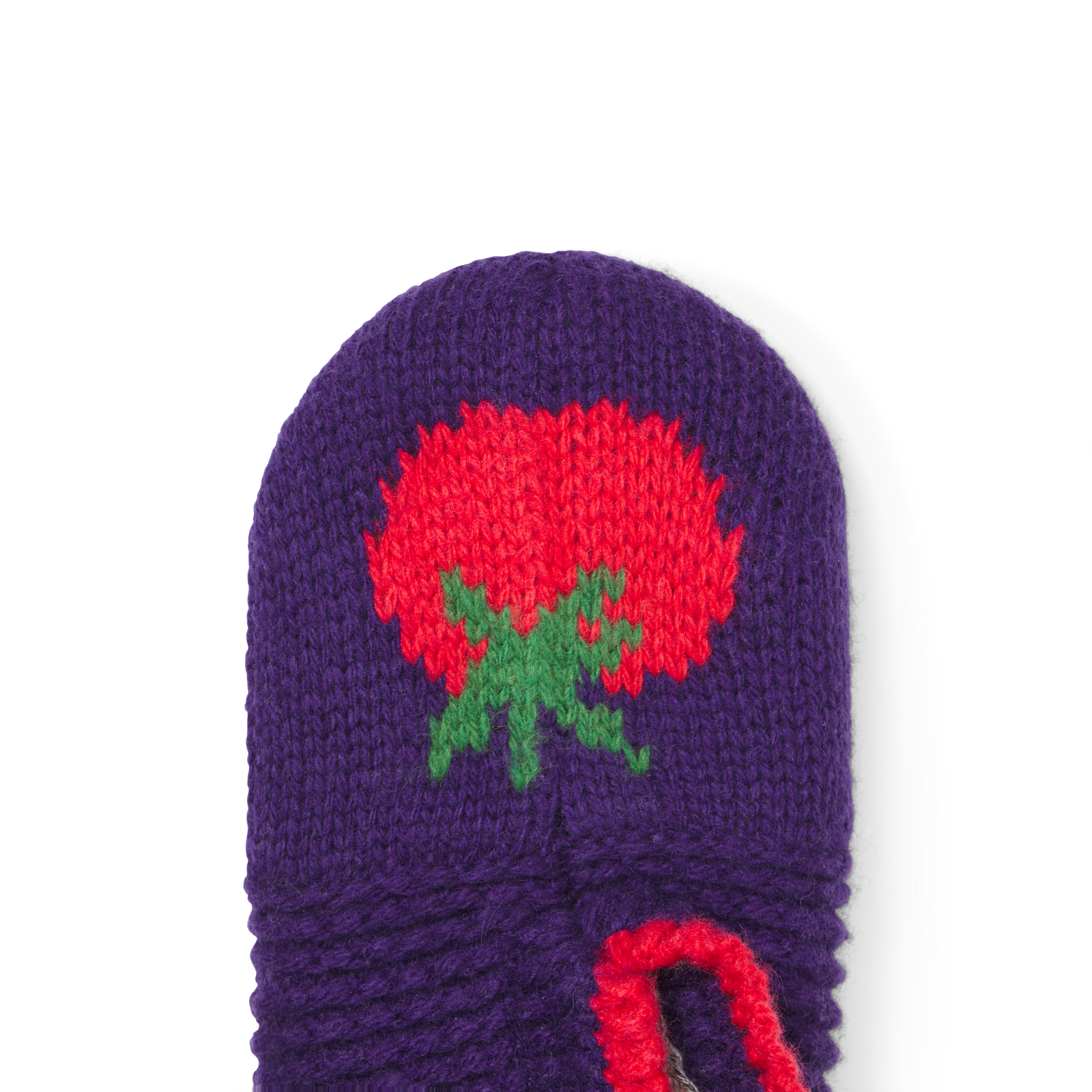 Toddler Patterned Gripper Slipper - Cherry Tomato Detail 2 [9070]