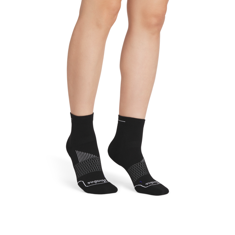Running Quarter Socks - Black WO1 [9270] [2025]