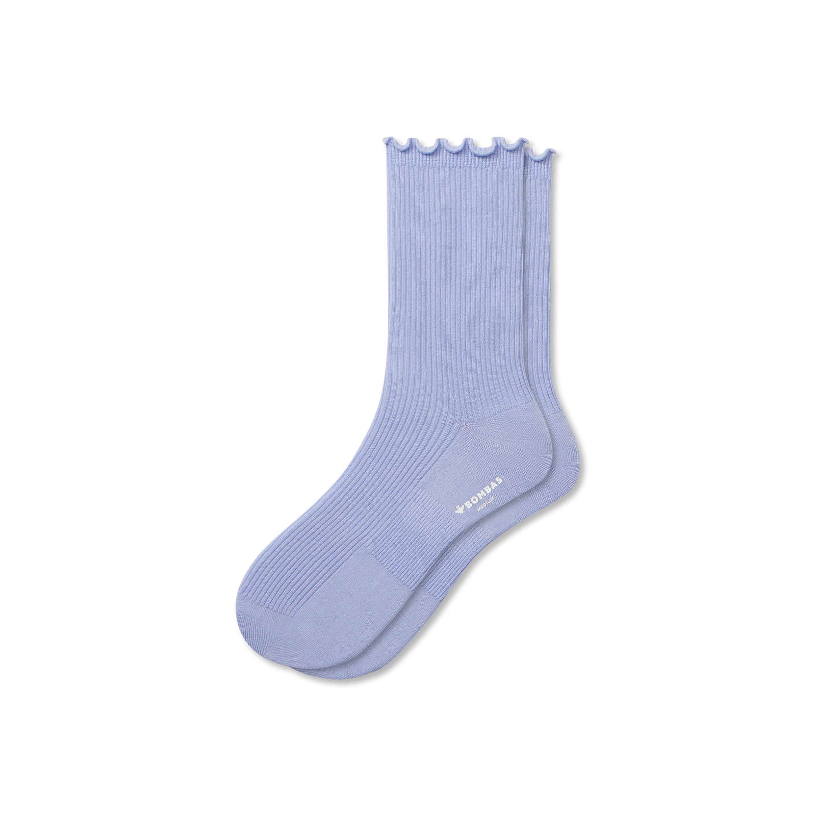 Ruffle Rib Half Calf - Dawn Blue L [9285]