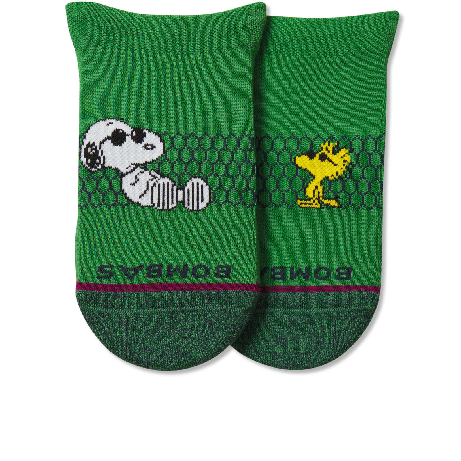 Youth Ankle Socks Sunglass Snoopy - lush green Detail [9629]