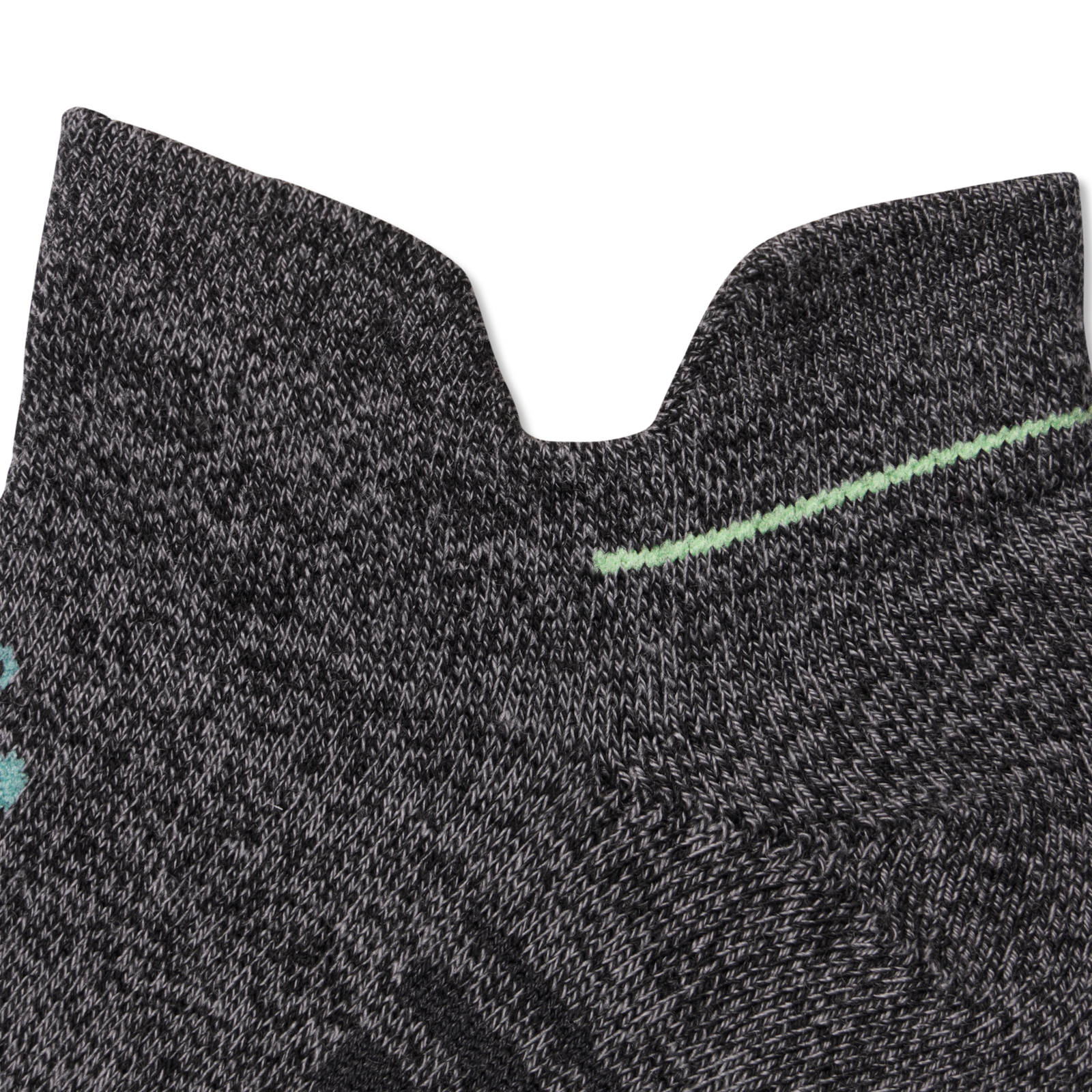 Merino Wool Blend Athletic Ankle Socks - black meteor Detail [9711]