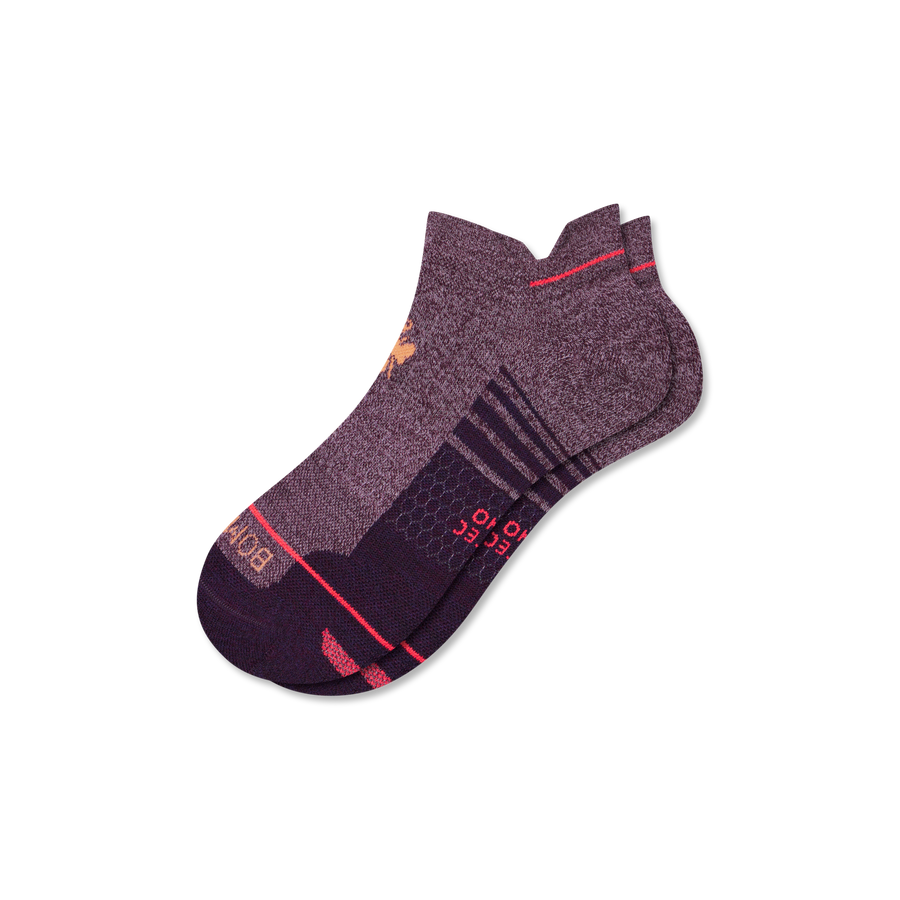 Men's Merino Wool Blend Run Ankle Socks - Classic Crew Cushion