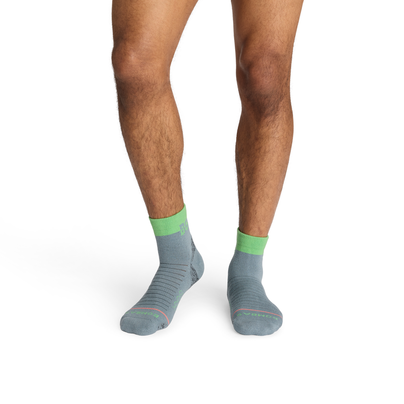 Merino Wool Blend Hiking Quarter Socks - sea storm MO1 [9718]