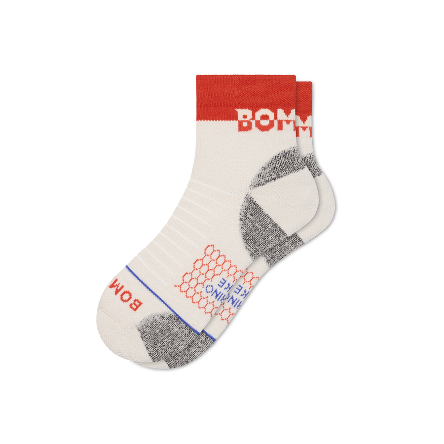 Men's Merino Wool Blend Hiking Quarter Socks - Breathable Low Cut Wear