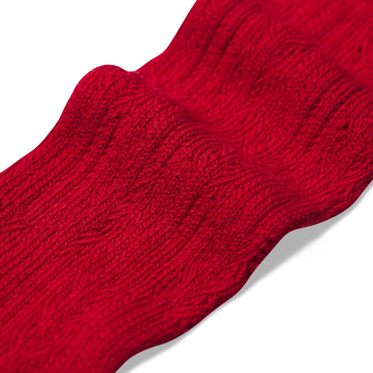 Pointelle Calf Socks - heritage red Detail [9728]