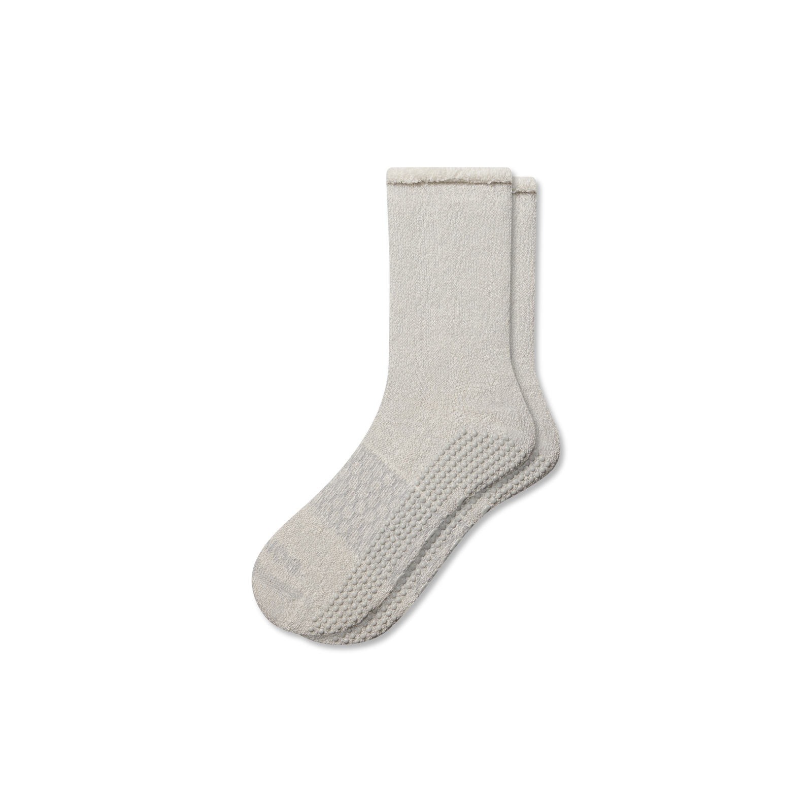 Merino Wool Blend Gripper Sweatshirt Socks - Harbor Grey L [9805]
