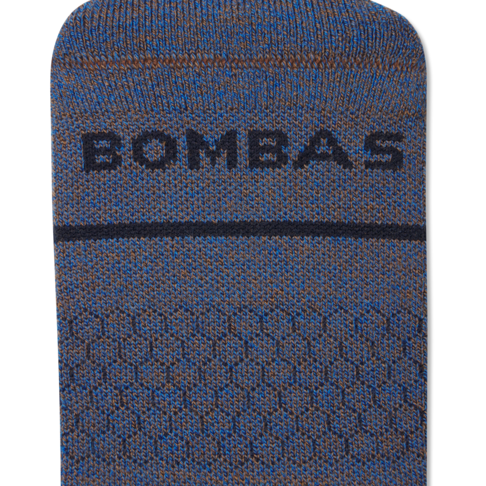 Merino Wool Everyday Compression Socks (15-20mmHg) - dusted cocoa midnight navy Detail [9821]