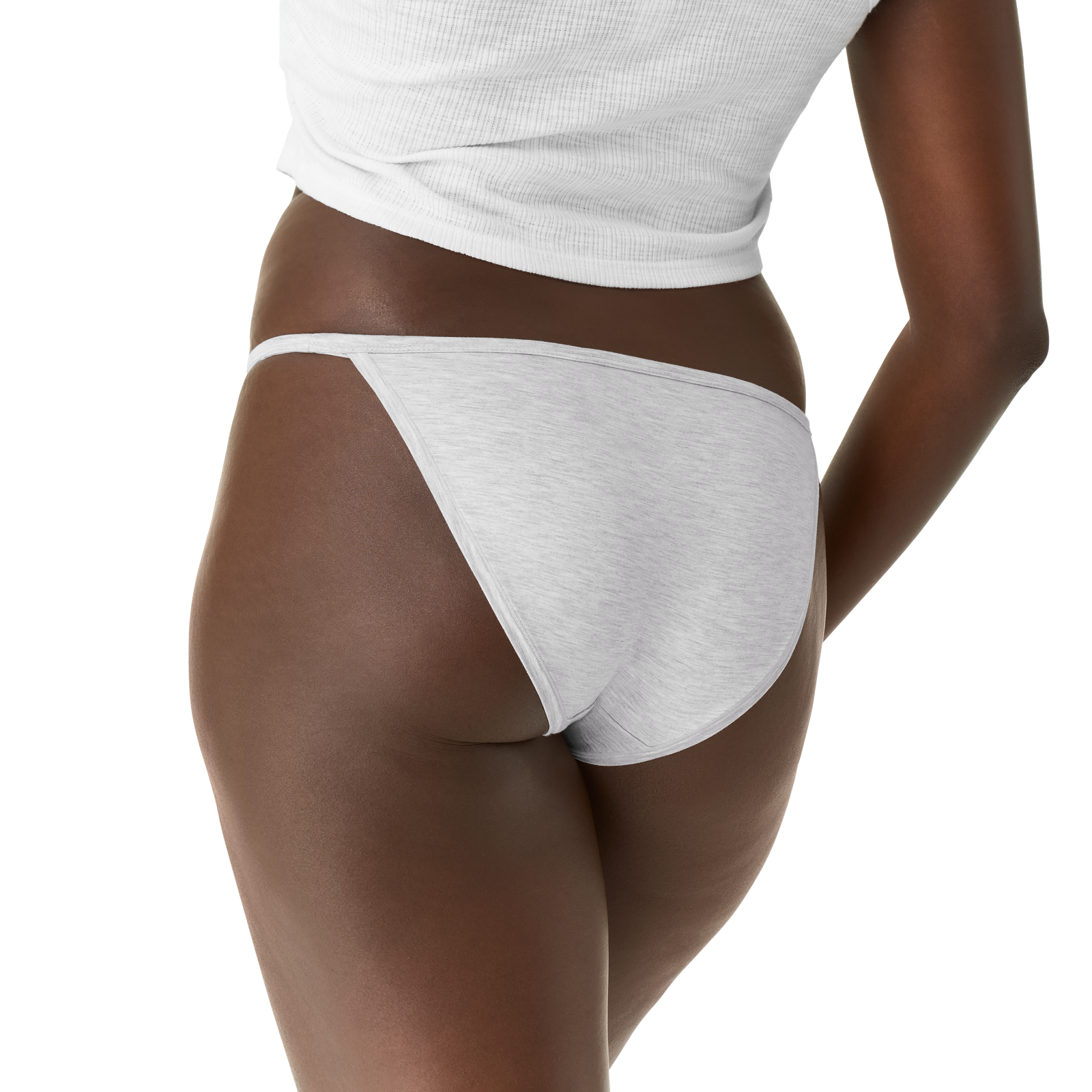 Women's Super Soft String Bikini - Varsity Grey Heather WO2 [9833]
