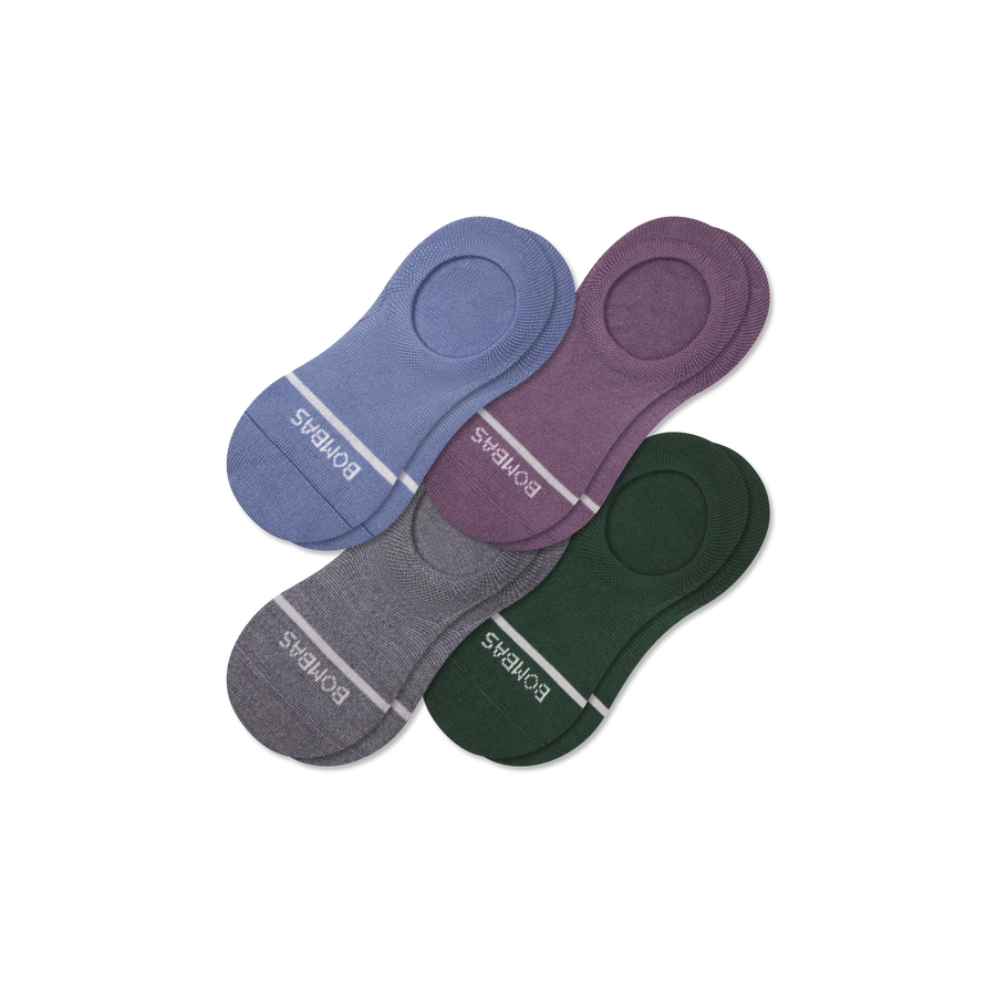 Women's Lightweight Merino Wool Blend No Show Sock 4-Pack - Modern Hike Support