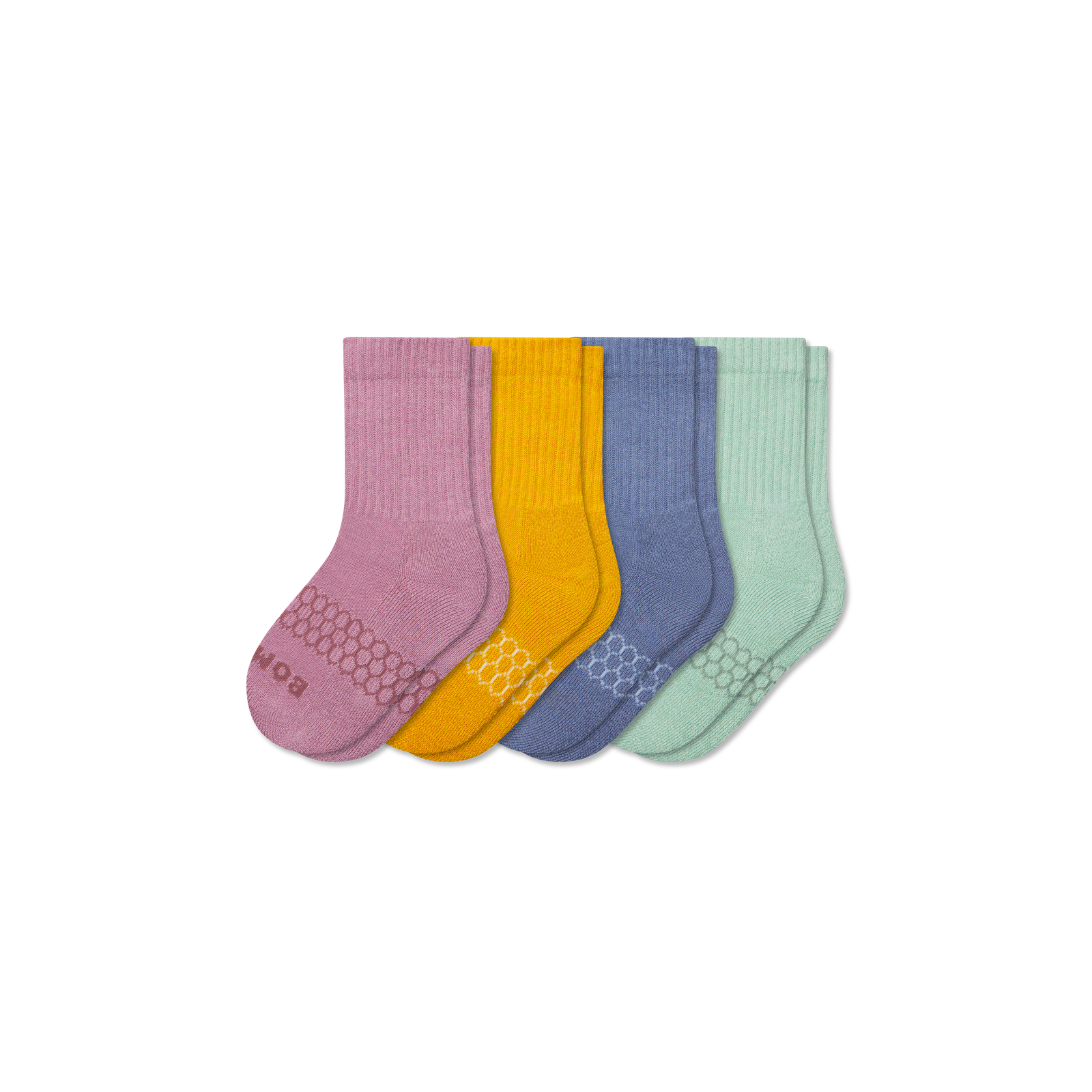 Junior Calf Sock 4-pack - blue mauve mix L [9884]