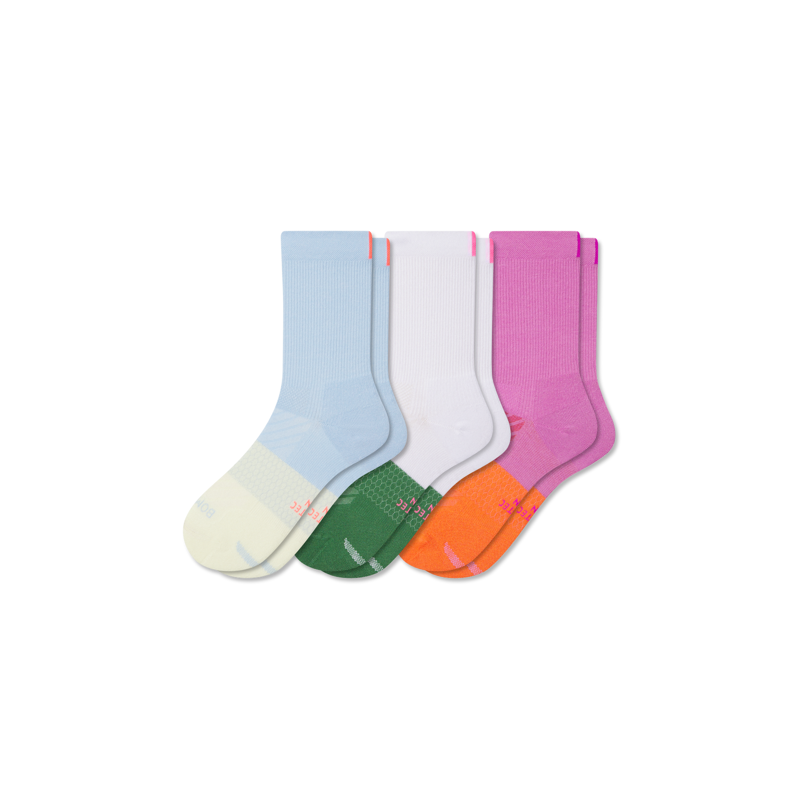 Running Half Calf Socks - candy pink mix L [9902]