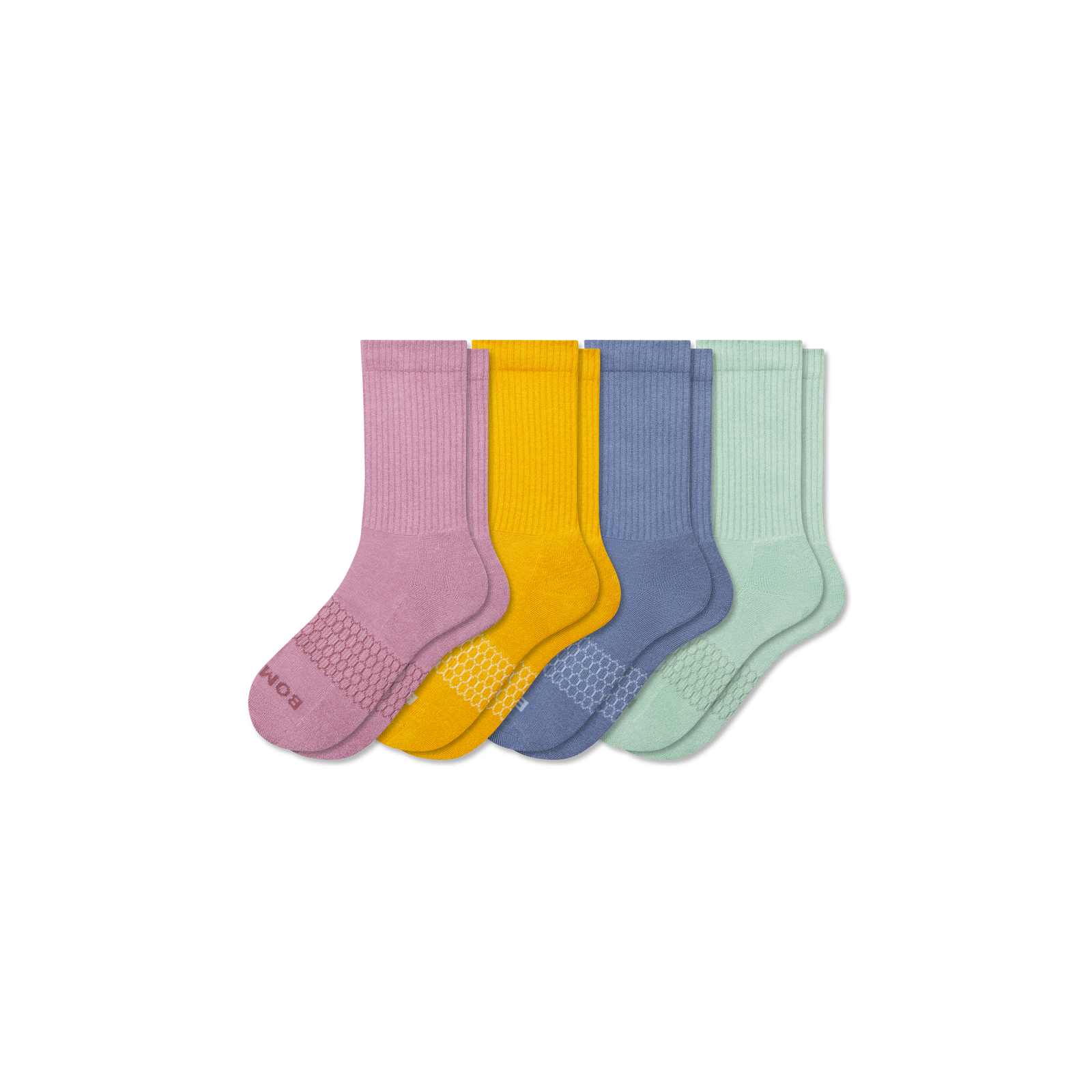 Youth Solids Calf Sock 4-Pack - berry blue mix L [9938]