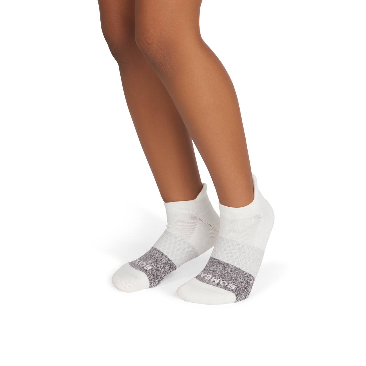 Tri-Block Ankle Sock - soft white charcoal YO1 [9965]