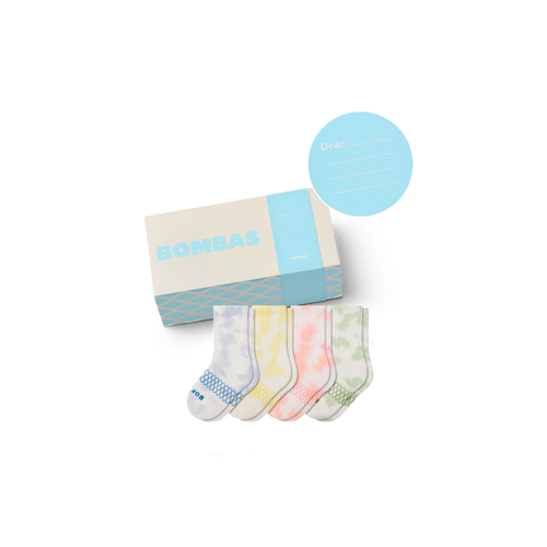 Junior Celebration Calf Sock 4-Pack Gift Box - Blank Message L [10549]