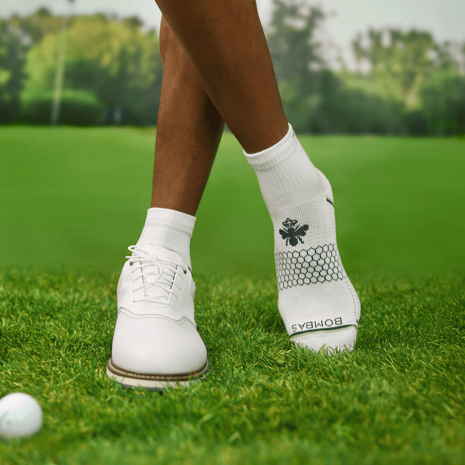 Golf Quarter Socks - White Everglade MO [8826] [Lifestyle]