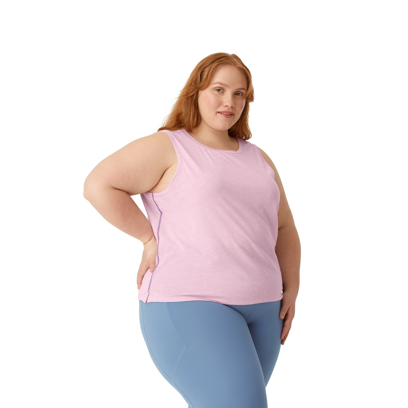 Soft Tech Tank Top Mauve WO6 Plus