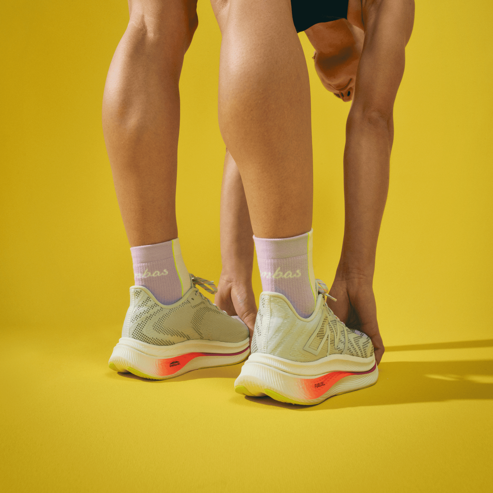 Running Quarter Socks - White / Pastel Lavender WO [LIFESTYLE] [8820]