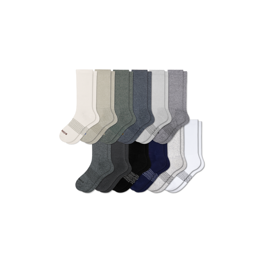 Men's Marl Calf Sock 12-Pack - Run Everyday Fit