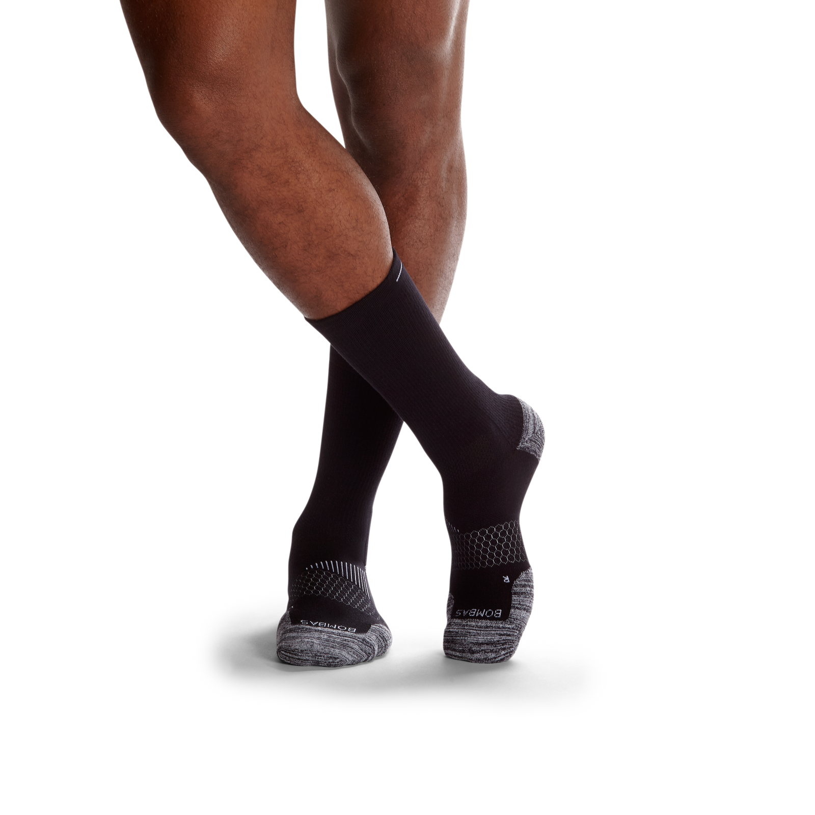 Men's Running Calf Sock 3-Pack - black-bee - 35