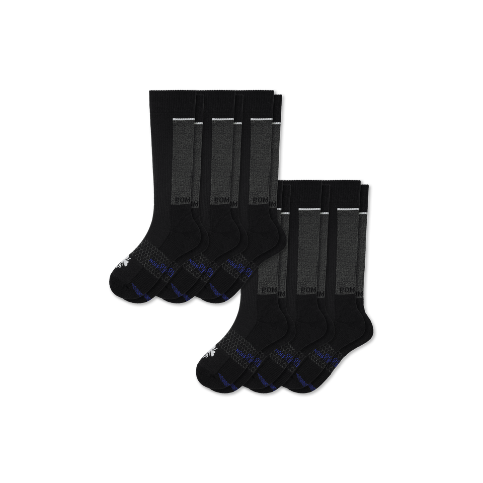 Performance Compression Knee High Socks 6-Pack - black