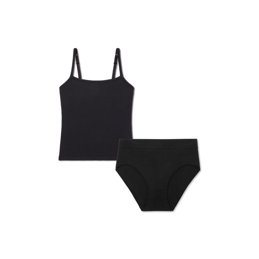 Women's Built-In Bra Seamless Cami + High Rise Brief Pack - Modern Comfort Fit