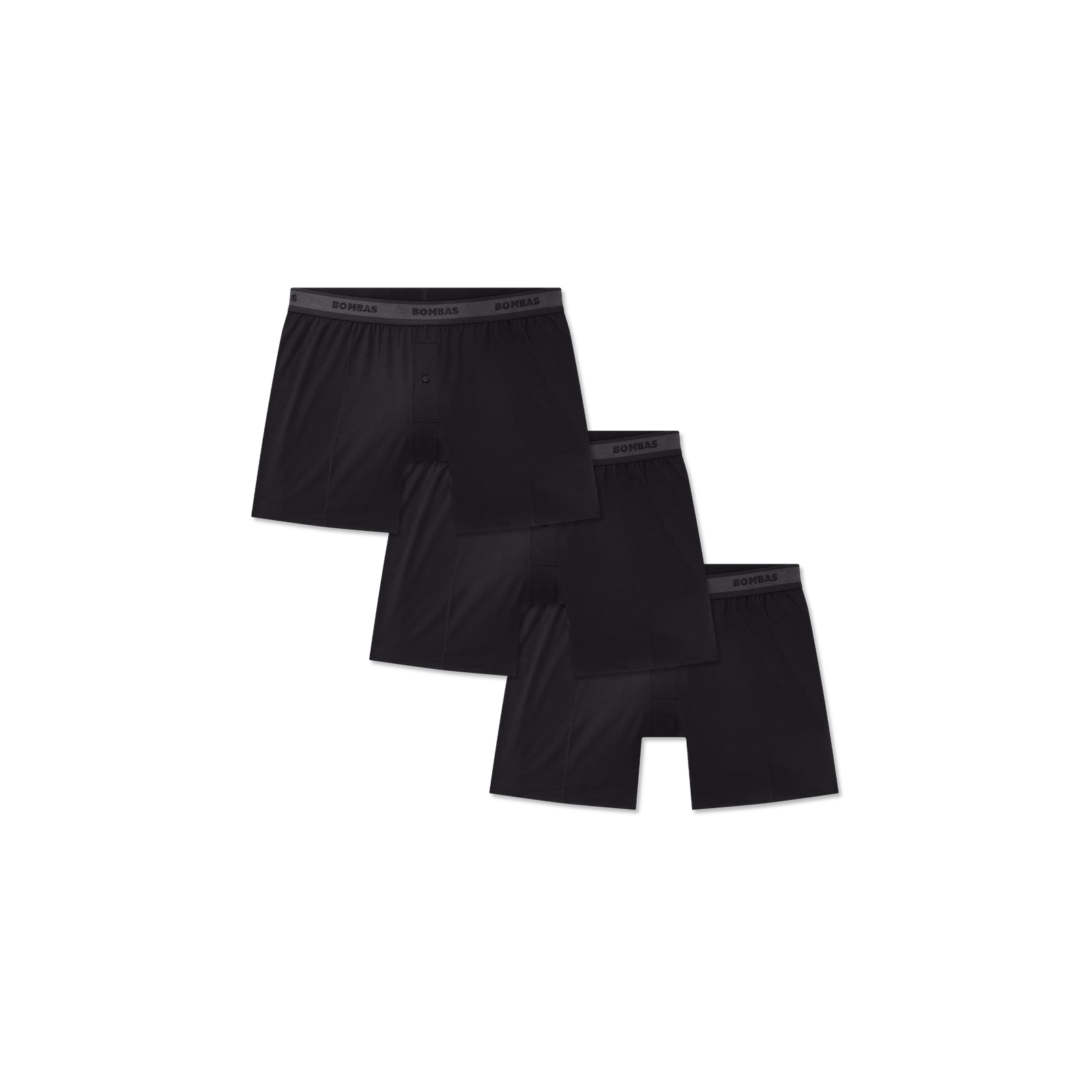Men's Soft Flex Slim Boxer 3-Pack - Black L
