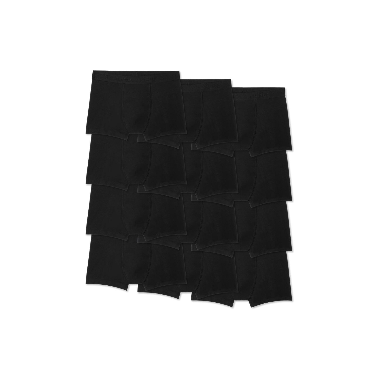Men's Cotton Modal Blend Trunk 12-Pack - Black L