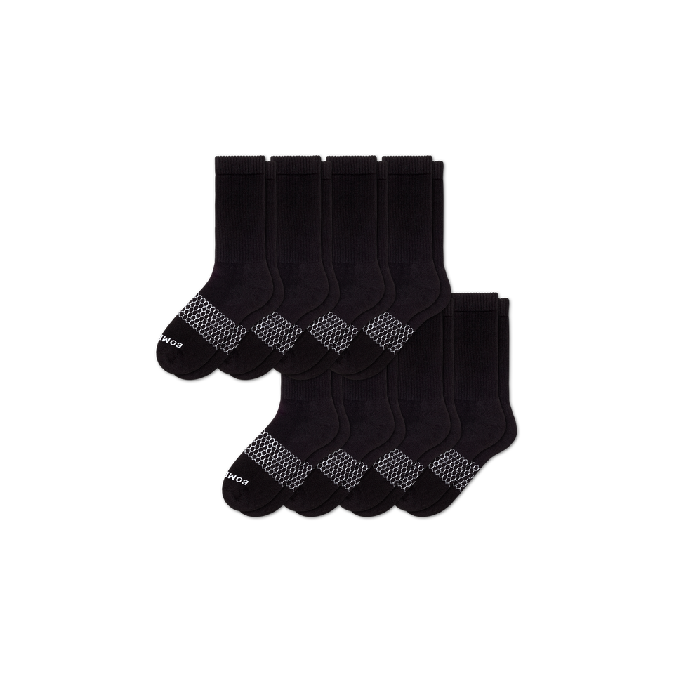Men's Calf Sock 8-Pack - black - 5