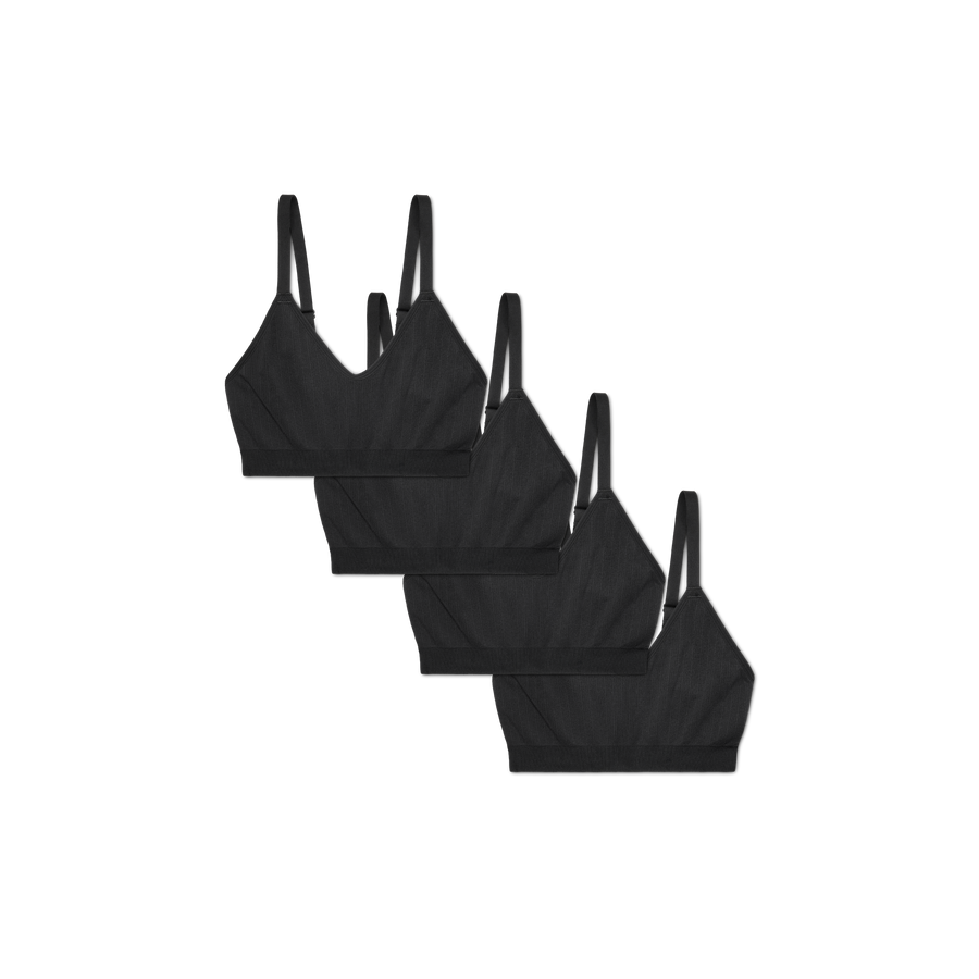 Women's Seamless Scoop Bralette 4-Pack - Calm Support Layer