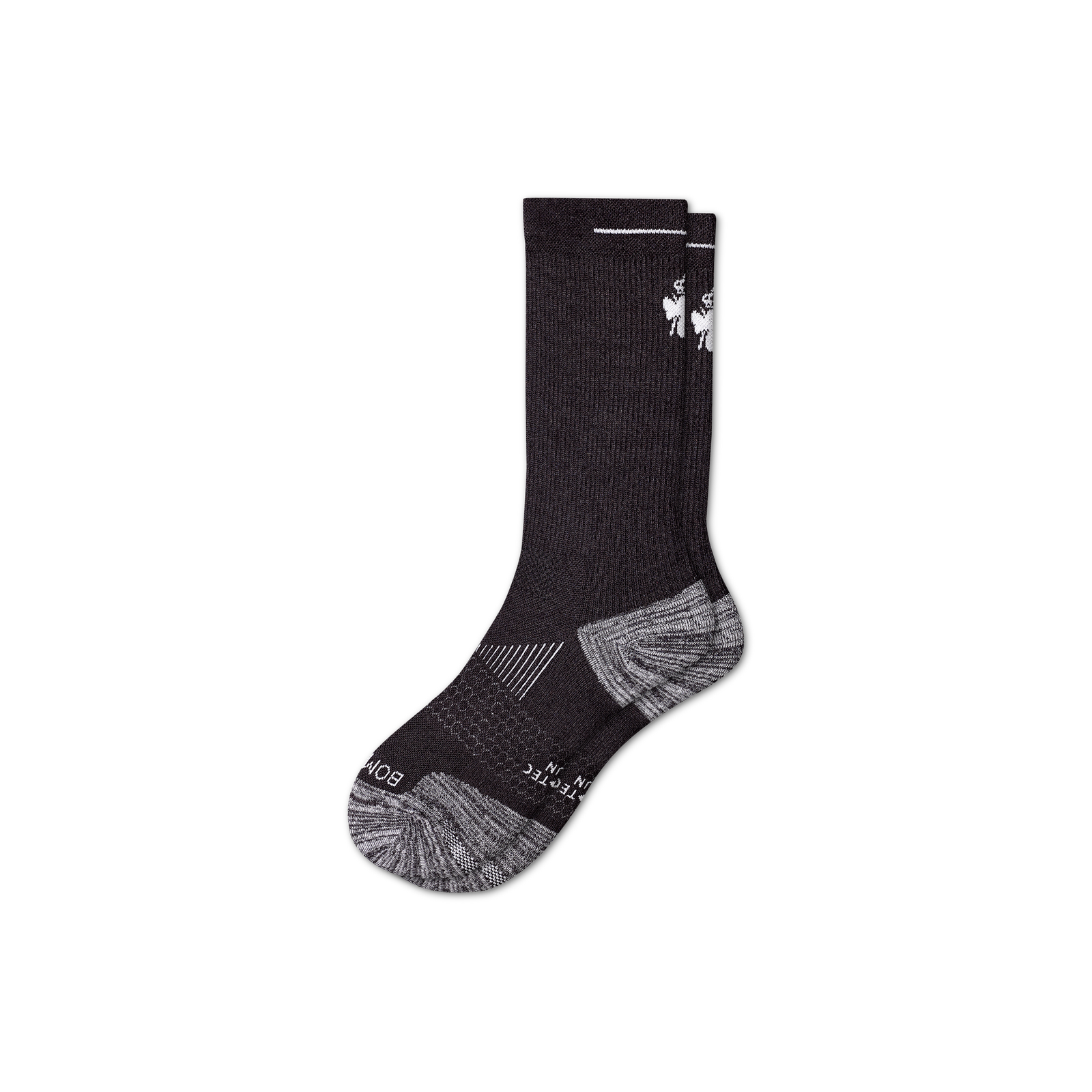 Women's Running Calf Sock - black-with-bee - 49
