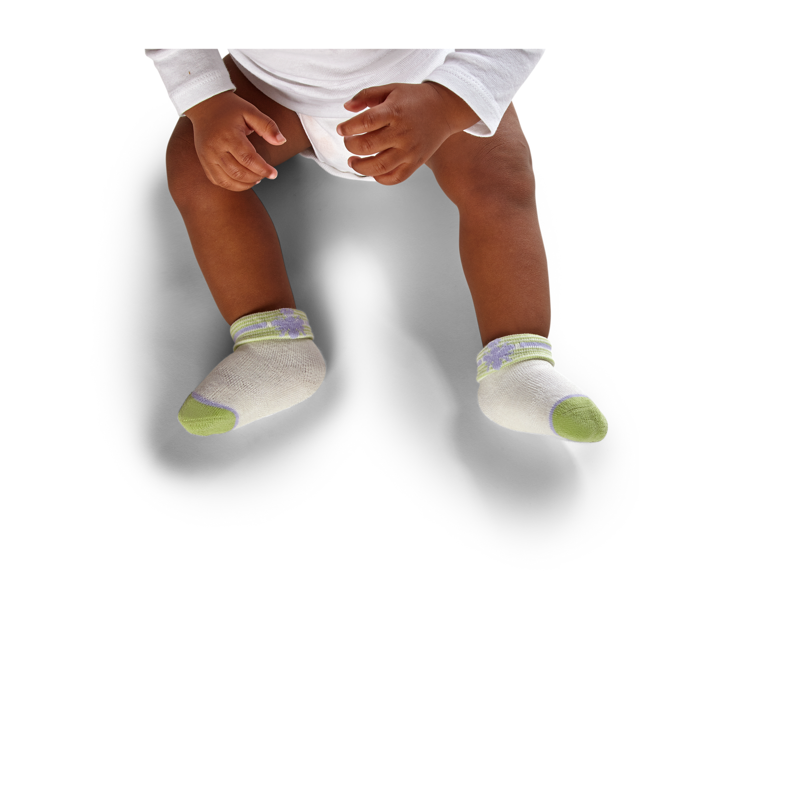 0-6 Baby Solid Calf Sock Purple Mist BO1