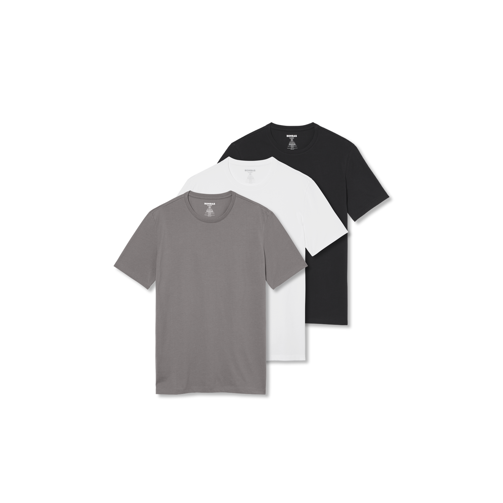 Men's Pima Cotton Slim Crew Neck T-Shirt 3-Pack - Boulder Neutral Mix