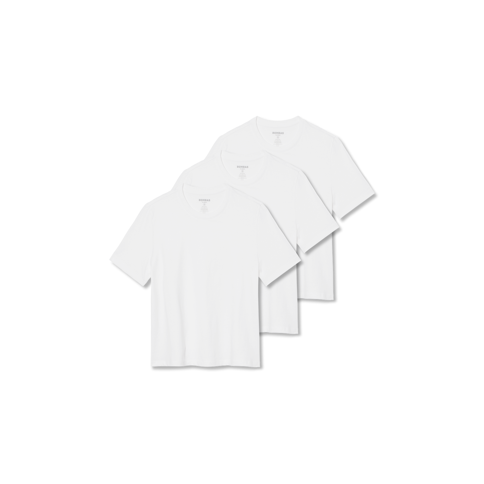 Women's Pima Cotton Crew Neck T-Shirt 3-Pack - Bright White L