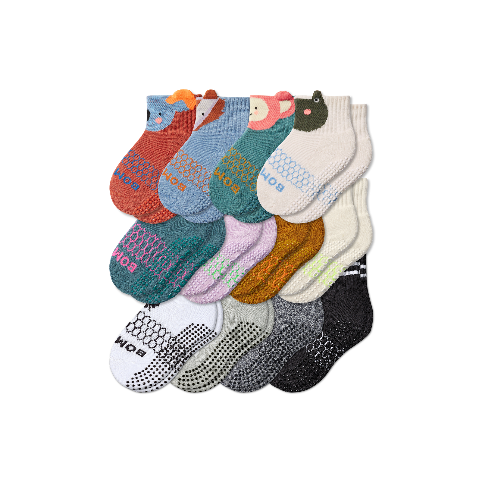 Toddler Calf Sock Butterscotch Celeste Mix 12-Pack L