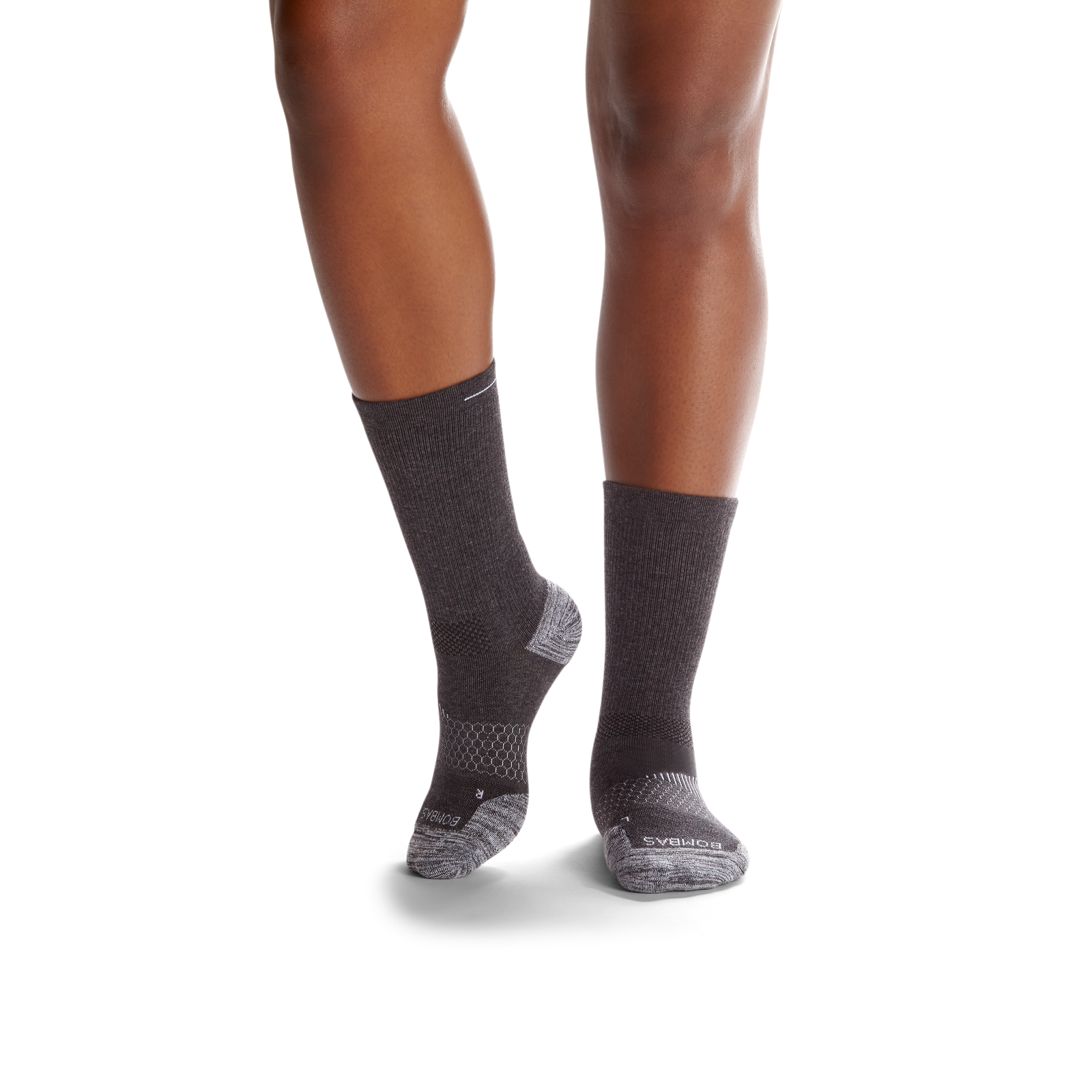 Women's Running Calf Sock 6-Pack - charcoal-bee - 19