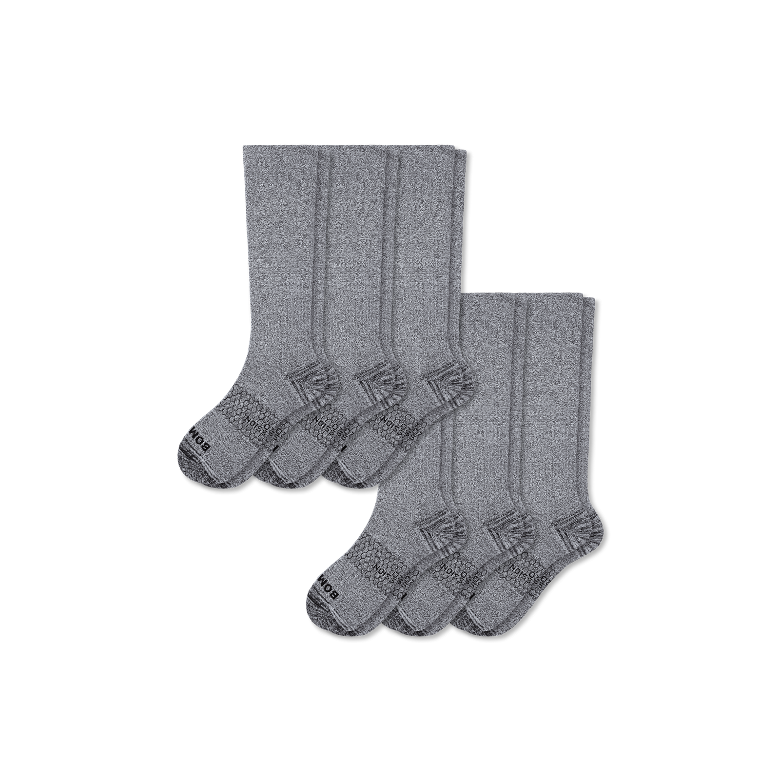 Everyday Compression Sock 6-Pack (15-20mmHg) - Charcoal